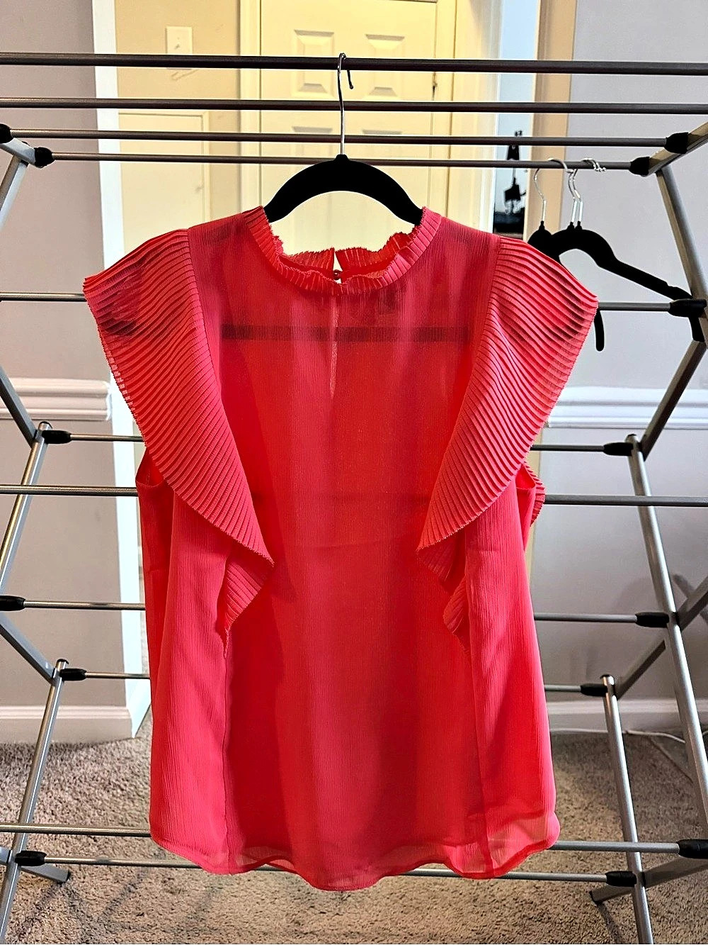 Ann Taylor Ruffle Sleeve Blouse